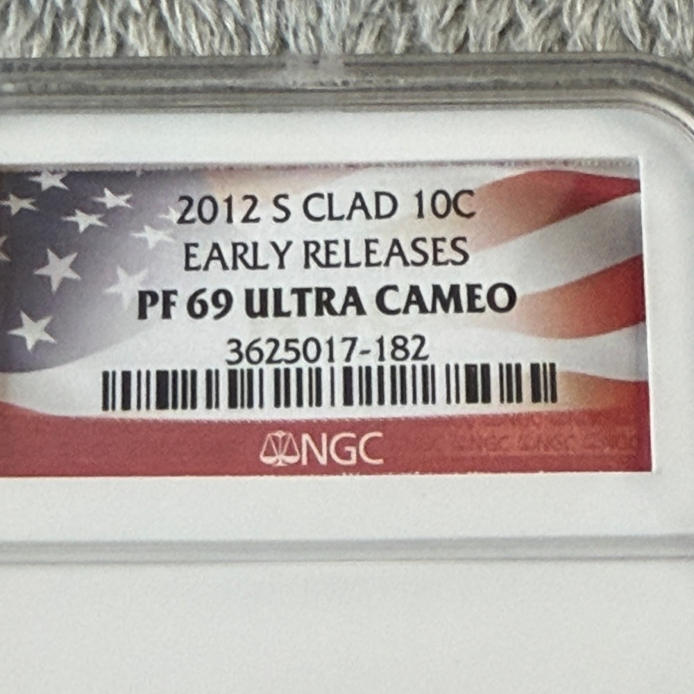 2012 S Clad Roosevelt Dime NGC PF 69 Ultra Cameo Early Releases 10c Proof Coin - Picture 3 of 5